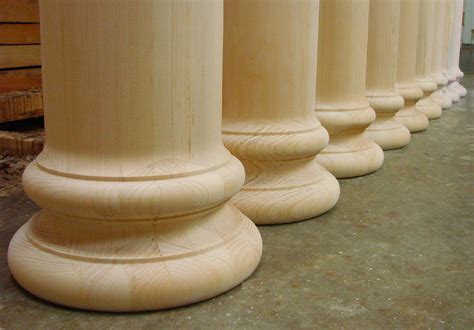 wooden column bases